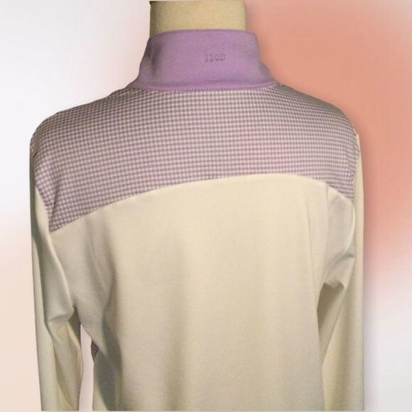 Izod Performance Lavender and White Full Zip Front Jacket Med - Picture 8 of 12